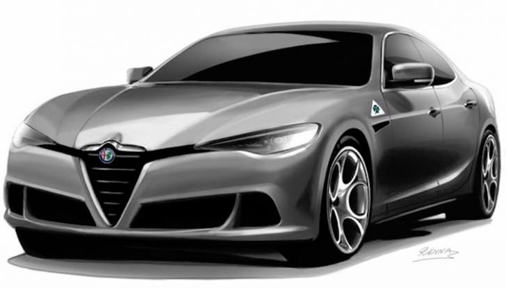 Alfa Romeo Alfetta, il rendering dell’ammiraglia del Biscione - Foto 4 di 6