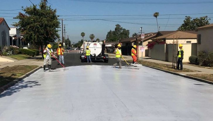 Strade bianche per ridurre il calore e risparmiare energia - Foto 2 di 7