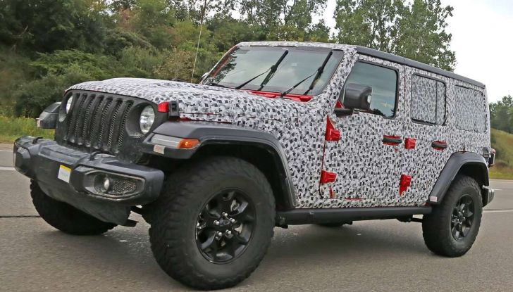 Jeep Wrangler MY2018, prime immagini spia - Foto 1 di 22