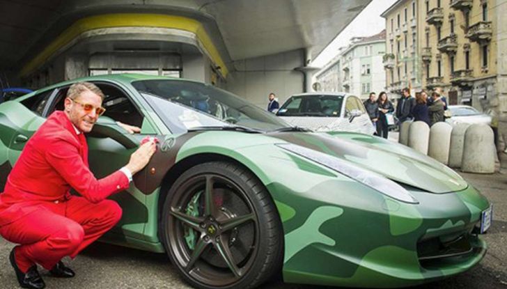 La Ferrari 458 Italia Army di Lapo Elkann battuta all’asta - Foto 7 di 9