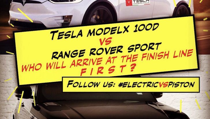 Tesla Owner Club, la sfida: Tesla Model X VS Range Rover HSE in 800Km - Foto 1 di 12