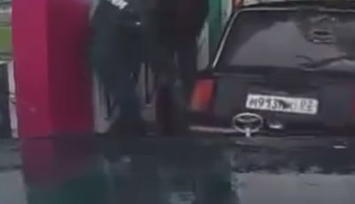 Dalla Russia il video del benzinaio più pazzo del mondo