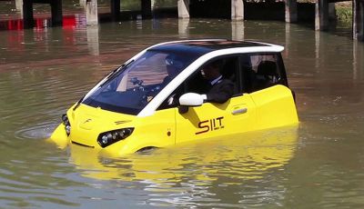 Fomm, la citycar elettrica anfibia