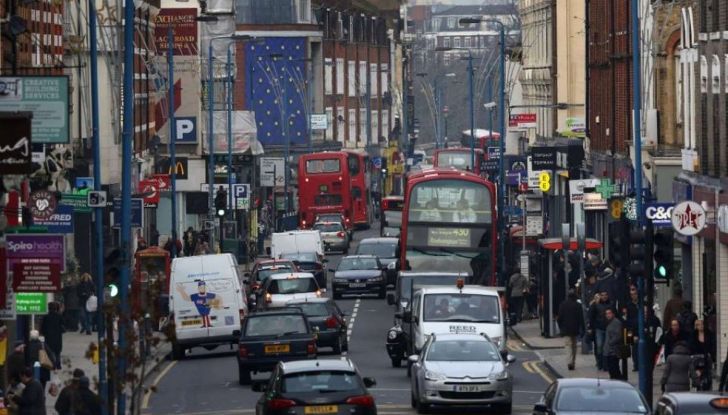 Londra traffico congestionato