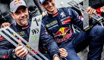 Sebastien Loeb molto soddisfatto della vittoria con la sua Peugeot 208 WRX