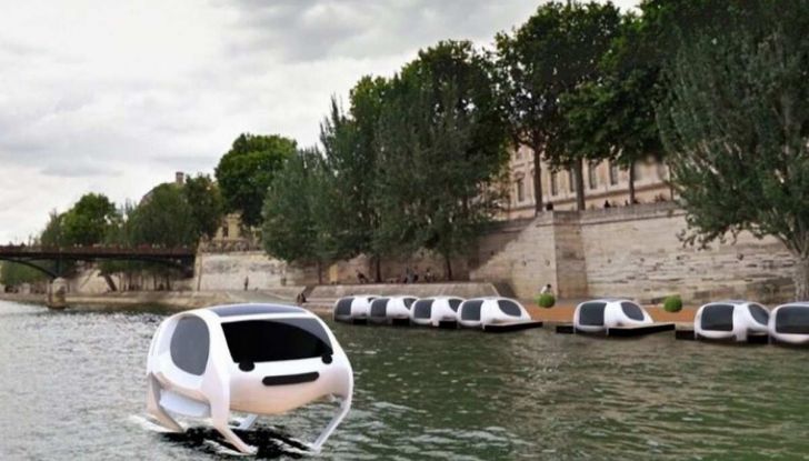 Sea Bubble, l’auto elettrica che corre sull’acqua di fiumi e laghi - Foto 2 di 9