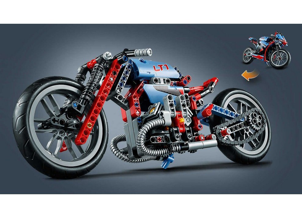 Le moto di Lego Technic, stradale e cross dai mille dettagli