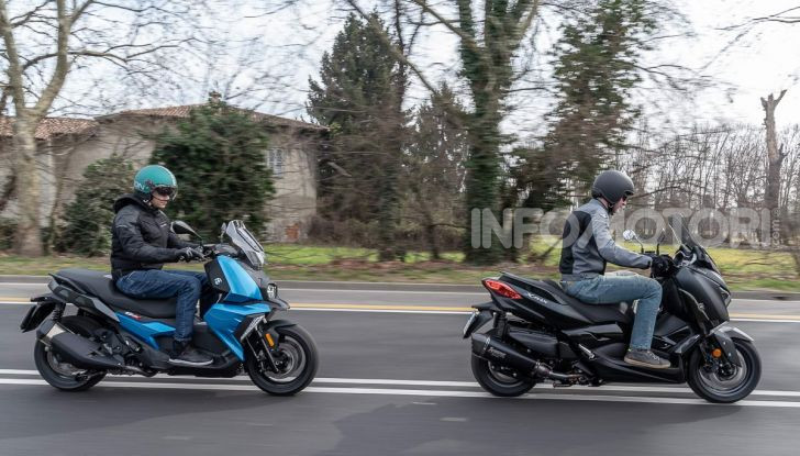 Confronto scooter 400: Bmw C400X e Yamaha XMAX 400 Iron Max - Foto 41 di 48