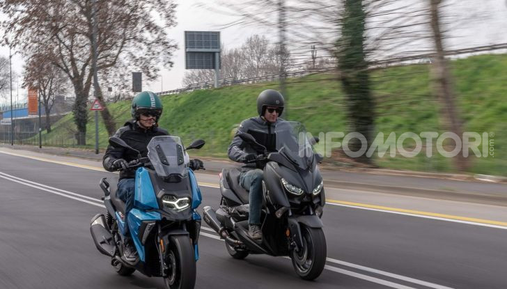 Confronto scooter 400: Bmw C400X e Yamaha XMAX 400 Iron Max - Foto 45 di 48
