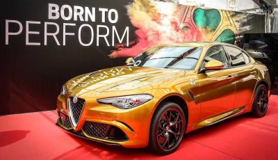 Un’Alfa Romeo Giulia Quadrifoglio d’oro per celebrare la Mille Miglia 2019