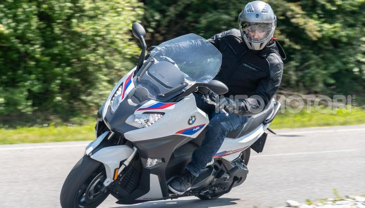 BMW C 650 Sport posizione di guida