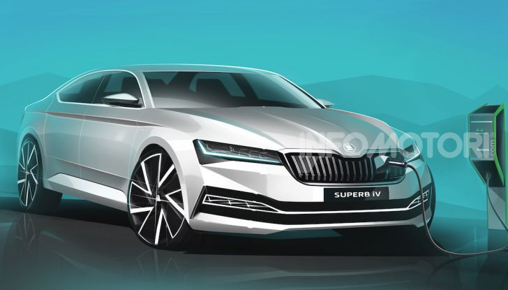 Skoda Superb iV e Citigoe iV, i primi modelli elettrici della Casa - Foto 9 di 9