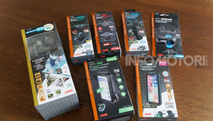 Recensione sistema Opti di Lampa da moto: fissare action cam e cellulare è più facile - Foto 4 di 35