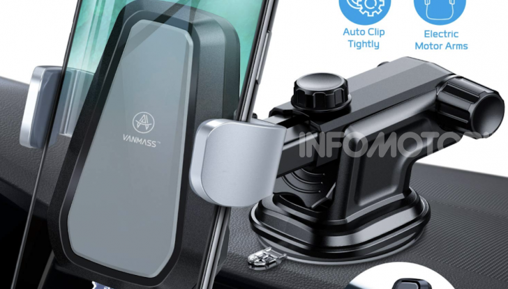Vanmass Wireless Car Charger Mount: il supporto da auto che ricarica lo smartphone - Foto 5 di 5
