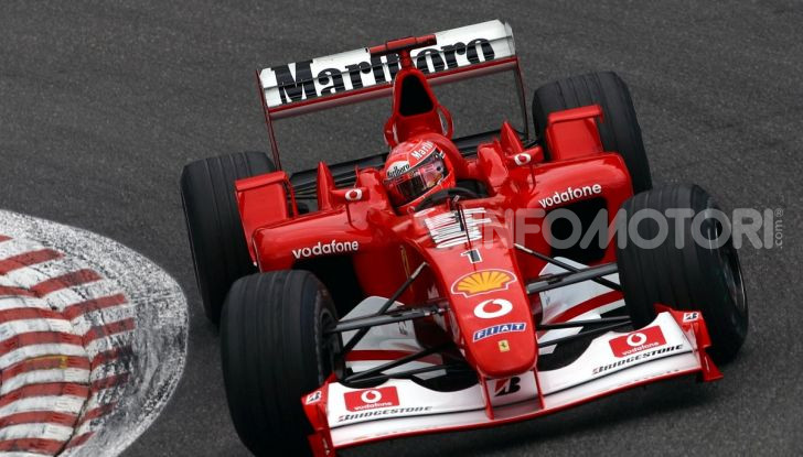 F1: ad Abu Dhabi sarà messa all’asta la Ferrari F2002 di Michael Schumacher - Foto 5 di 10