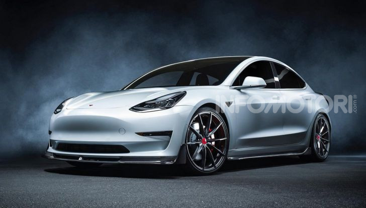 Tesla Model 3 by Vorsteiner: modifiche estetiche a profusione - Foto 1 di 8