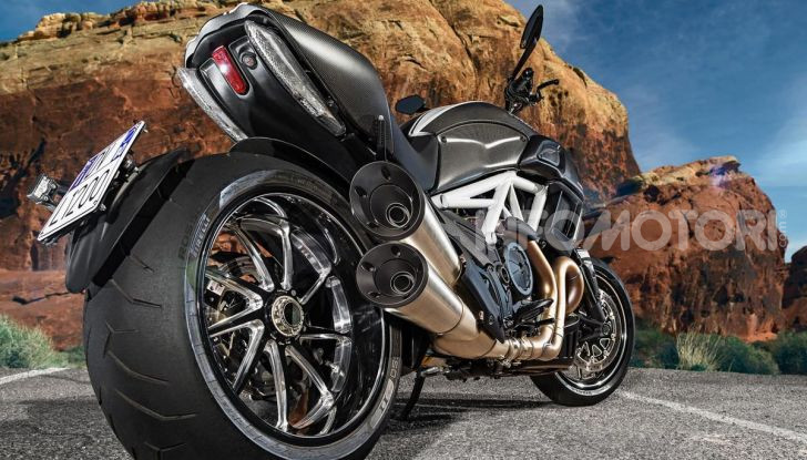 Il gommone posteriore della Ducati Diavel