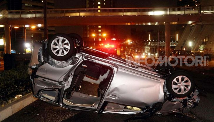Gli incidenti sono la maggior causa della guida stato ebbrezza