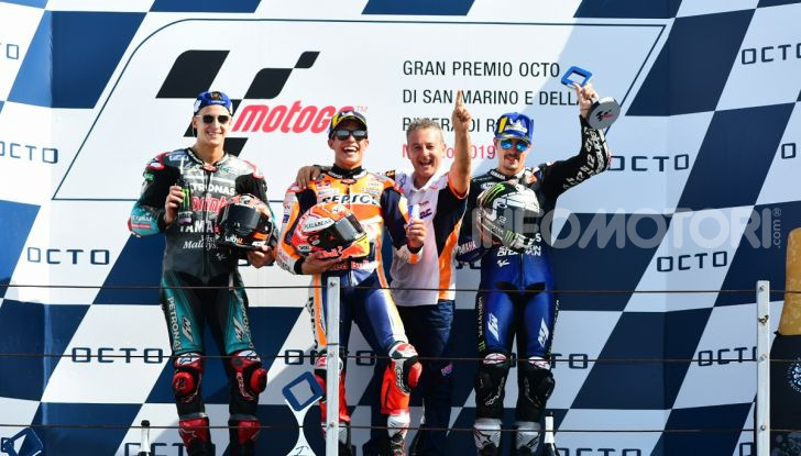 MotoGP 2019: Marquez vince a Misano in volata su Quartararo, terzo Vinales davanti a Rossi - Foto 33 di 35