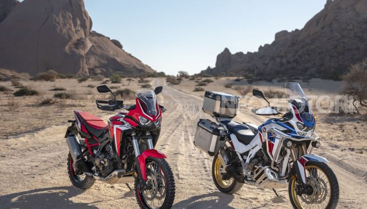 Honda Africa Twin 1100 2020: due versioni, più potenza, nuovo stile ed Euro 5 - Foto 20 di 35