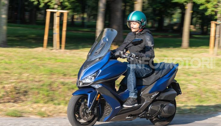 Prova Kymco Xciting 400i s: pochi difetti, tanta sostanza - Foto 44 di 51