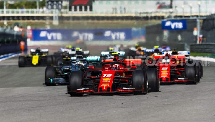 F1 2019 GP Russia Sochi partenza