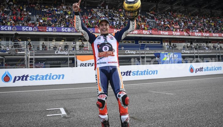 Marc Marquez Campione del Mondo MotoGP 2019 vince a Buriram
