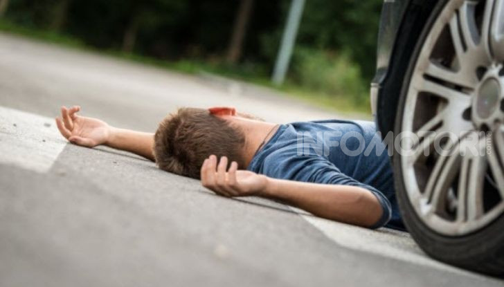 Investimento pedone a terra