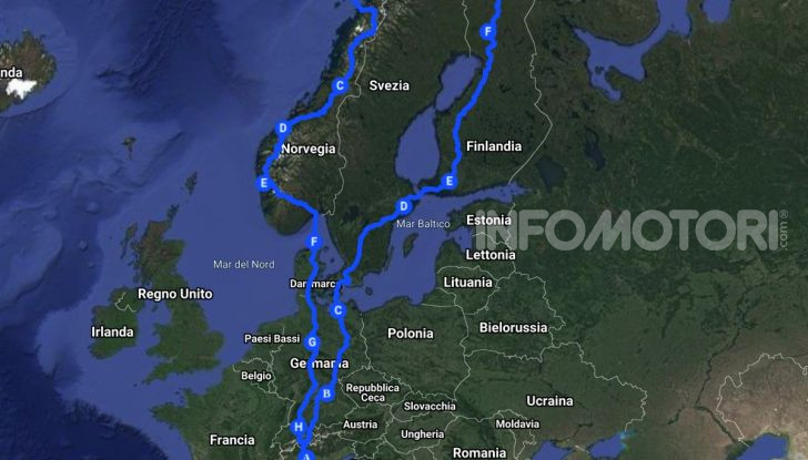 Una Tesla Model 3 a Capo Nord per testare la batteria - Foto 2 di 9