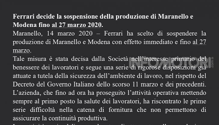 Dopo i Concessionari Auto chiudono anche le fabbriche per il Coronavirus! - Foto 5 di 10