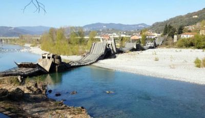Crolla un ponte ad Aulla, Massa Carrara: a novembre era ok