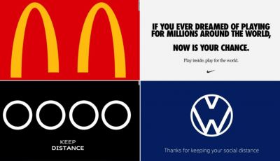 Coronavirus: uniti ma distanti, le aziende modificano i propri loghi