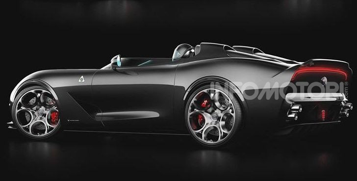 Alfa Romeo Barchetta del futuro, rendering e dettagli - Foto 3 di 7