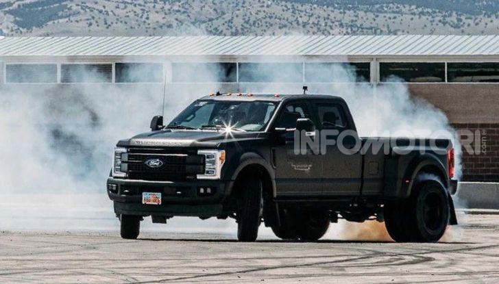Ken Block drifting pick up Ford F450
