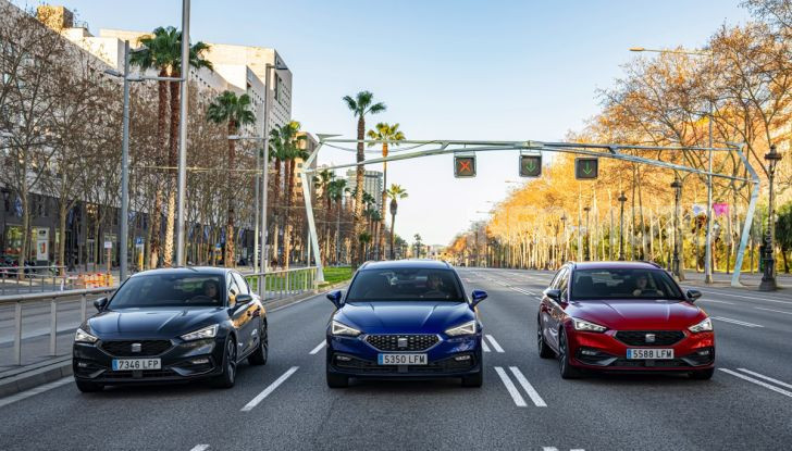Seat Leon 2020 grey blue red