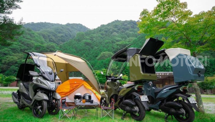 Yamaha Tricity diventa uno scooter da campeggio - Foto 6 di 9