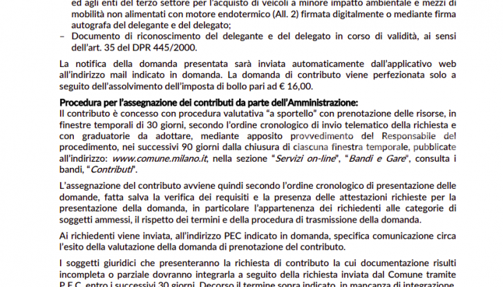 Bando sostituzione veicoli commerciali