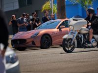 Maserati GranTurismo Folgore: eccola in ricarica prima di Pebble Beach!