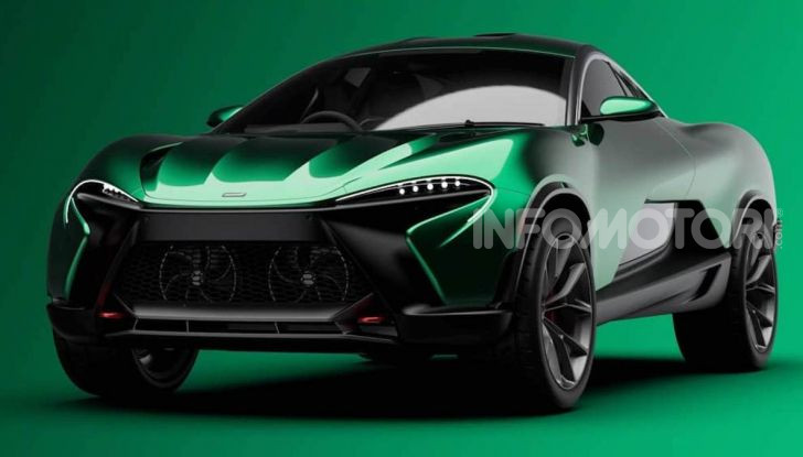 SUV  Mclaren, il primo rendering - Foto 3 di 6