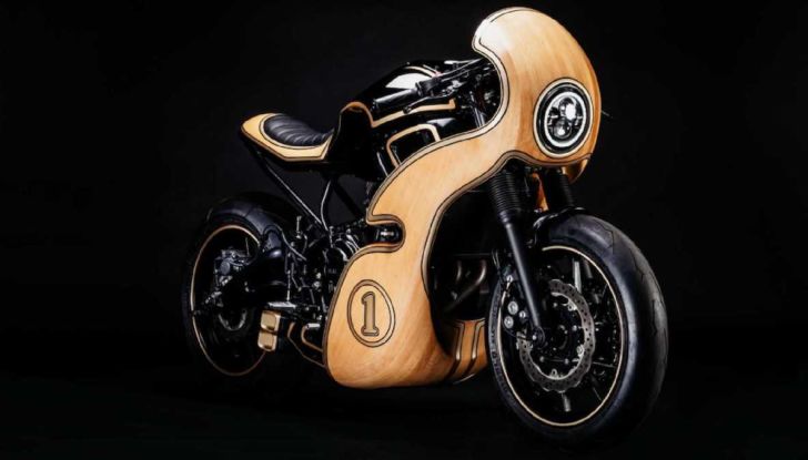 George Woodman firma la prima Yamaha XSR 700 in legno - Foto 8 di 9