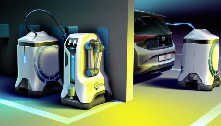 Volkswagen: arriva il robot indipendente per ricaricare le auto elettriche - Foto 1 di 6