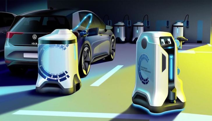 Volkswagen: arriva il robot indipendente per ricaricare le auto elettriche - Foto 2 di 6