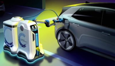 Volkswagen: arriva il robot indipendente per ricaricare le auto elettriche
