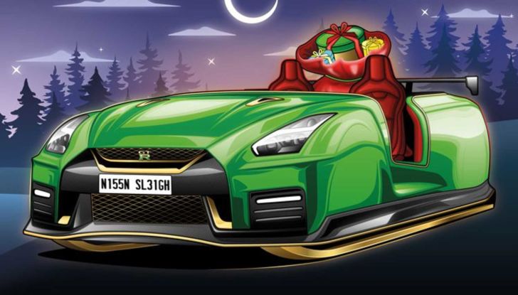 Slitta Babbo Natale render auto