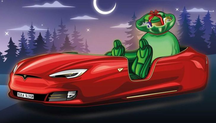 Slitta Babbo Natale render auto