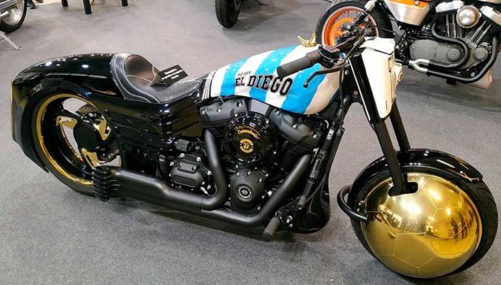 Maradona: nella sua eredità anche una Harley-Davidson customizzata - Foto 6 di 6