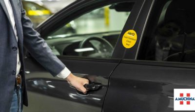 L’Amuchina in auto grazie a Hertz e Angelini Pharma