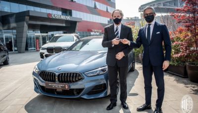 BMW diventa sponsor del Milan: auto e calcio, un binomio vincente