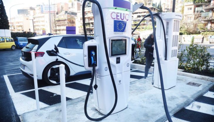 Stazione auto elettriche Enel X Roma