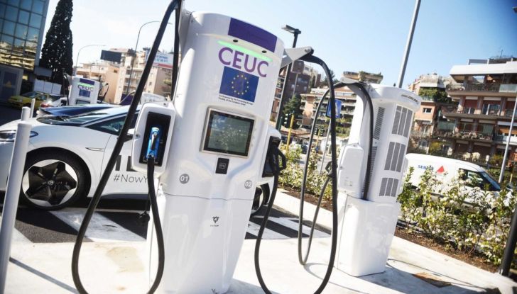 Stazione auto elettriche Enel X Roma